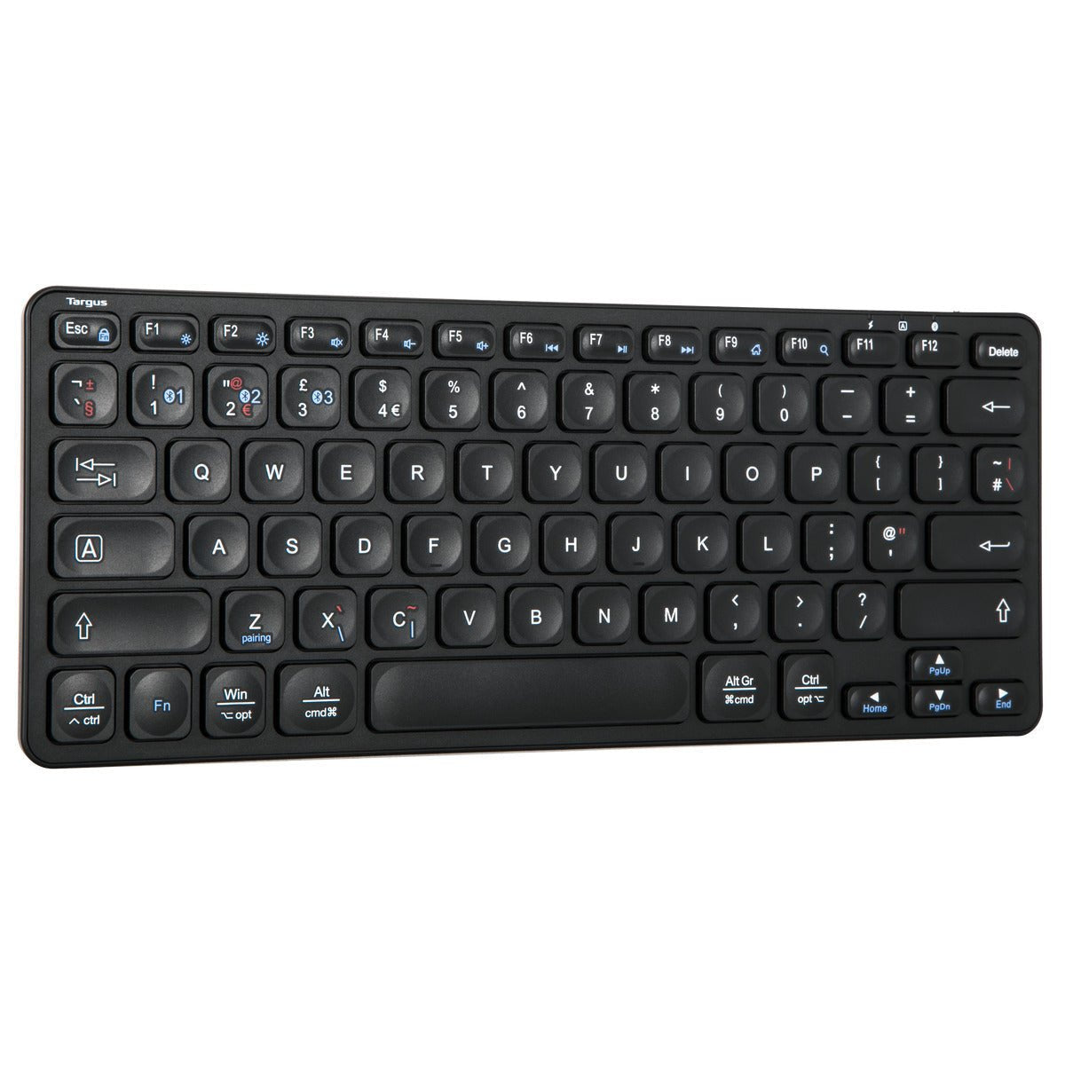 Targus Teclado Compacto Multidispositivo Antimicrobiano Inalámbrico Bluetooth 5.1 Qwerty Reino Unido Negro B2b
