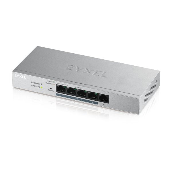 Switch 5 Ptos Zyxel 10/100/1000 Gs1200-5hpv2 P 5ptos Rj-45 / Gestionable / Poe Gs1200-5hpv2-Eu0101f