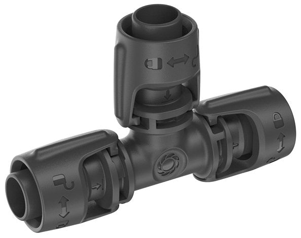 Gardena Micro-Drip-System Pieza En T De 13 Mm (1/2"), Conexión (Gris Oscuro, 2 Piezas 13201-20