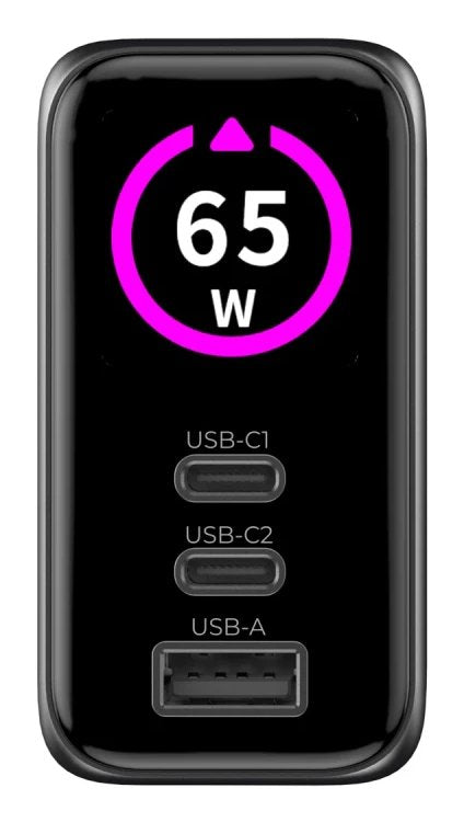Mobile Origin 65w Gan Charger Pw20 2x Usb-C + Usb-A