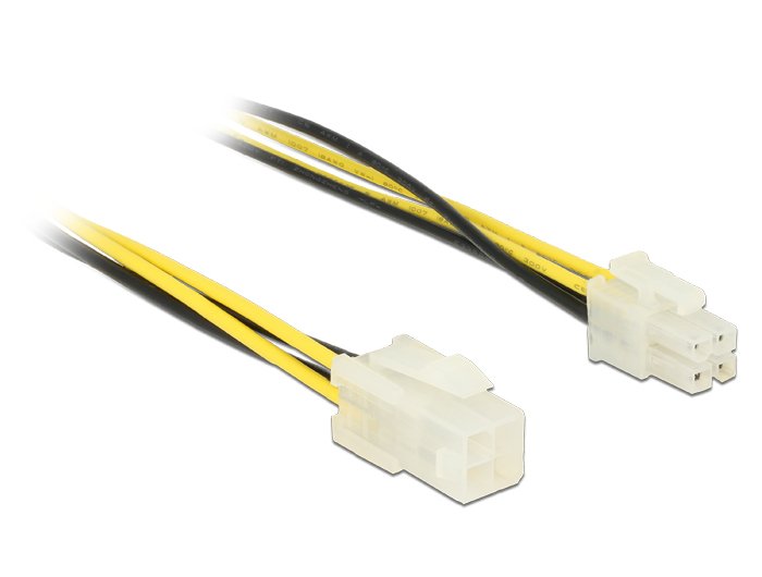 Delock 84954 Enchufe De 4 Contactos P4 Con Alargador > Toma De 4 Contactos P4 30 Cm