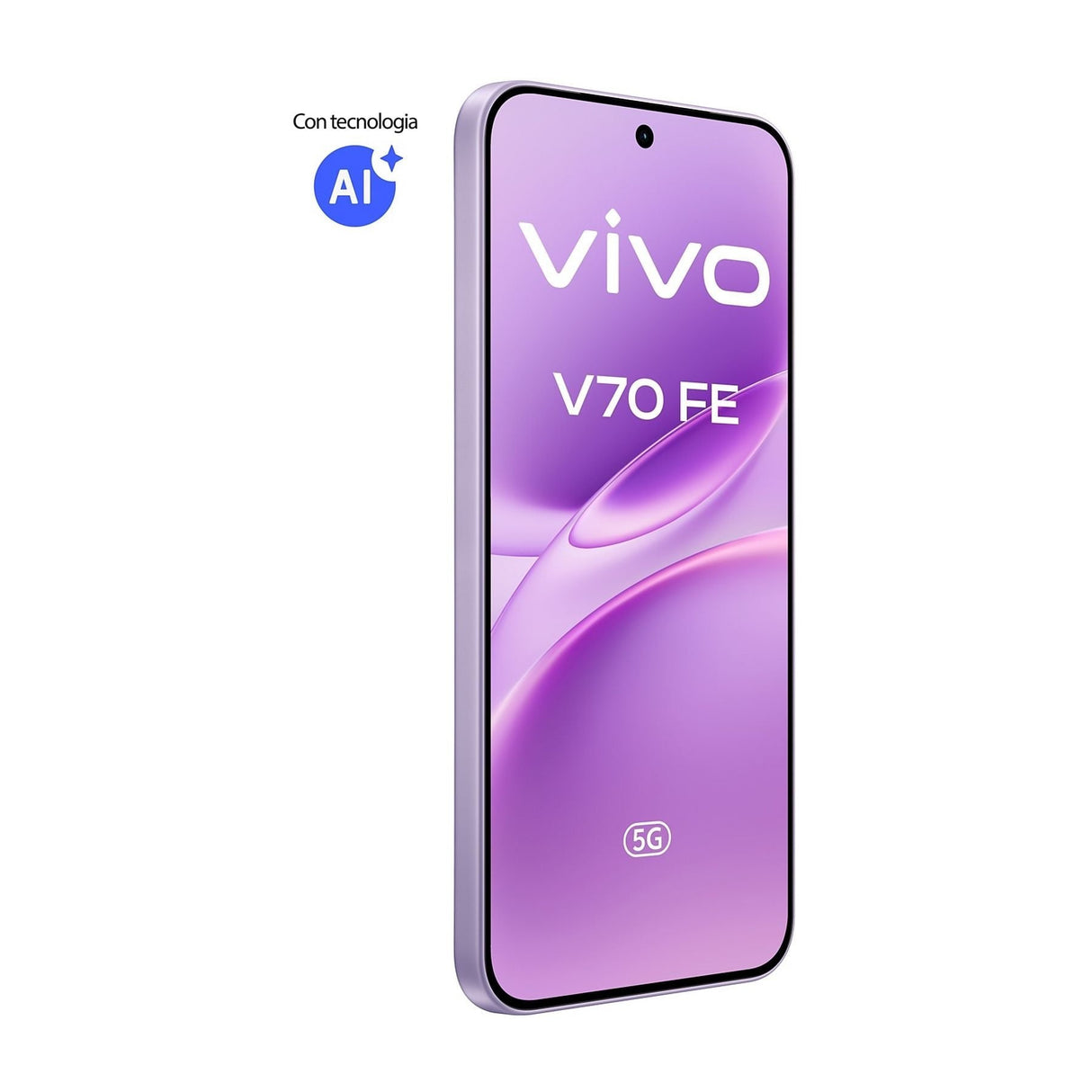 Smartphone Vivo V70 Fe 8gb 512gb 6.83' 5g Púrpura Incluye Cargador + Auriculares