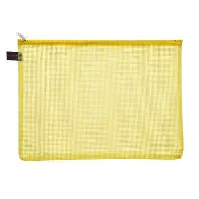 Foldersys Bolsa Con Cremallera A4 Amarillo