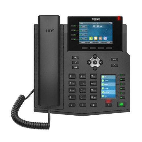 Fanvil X5u Teléfono Sip Negro