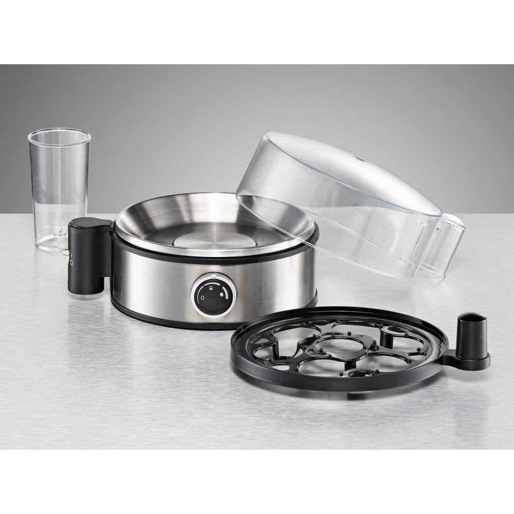 Cuecehuevos Rommelsbacher Er 400, 7 Huevos 400 W Negro, Acero Inoxidable, Transparente