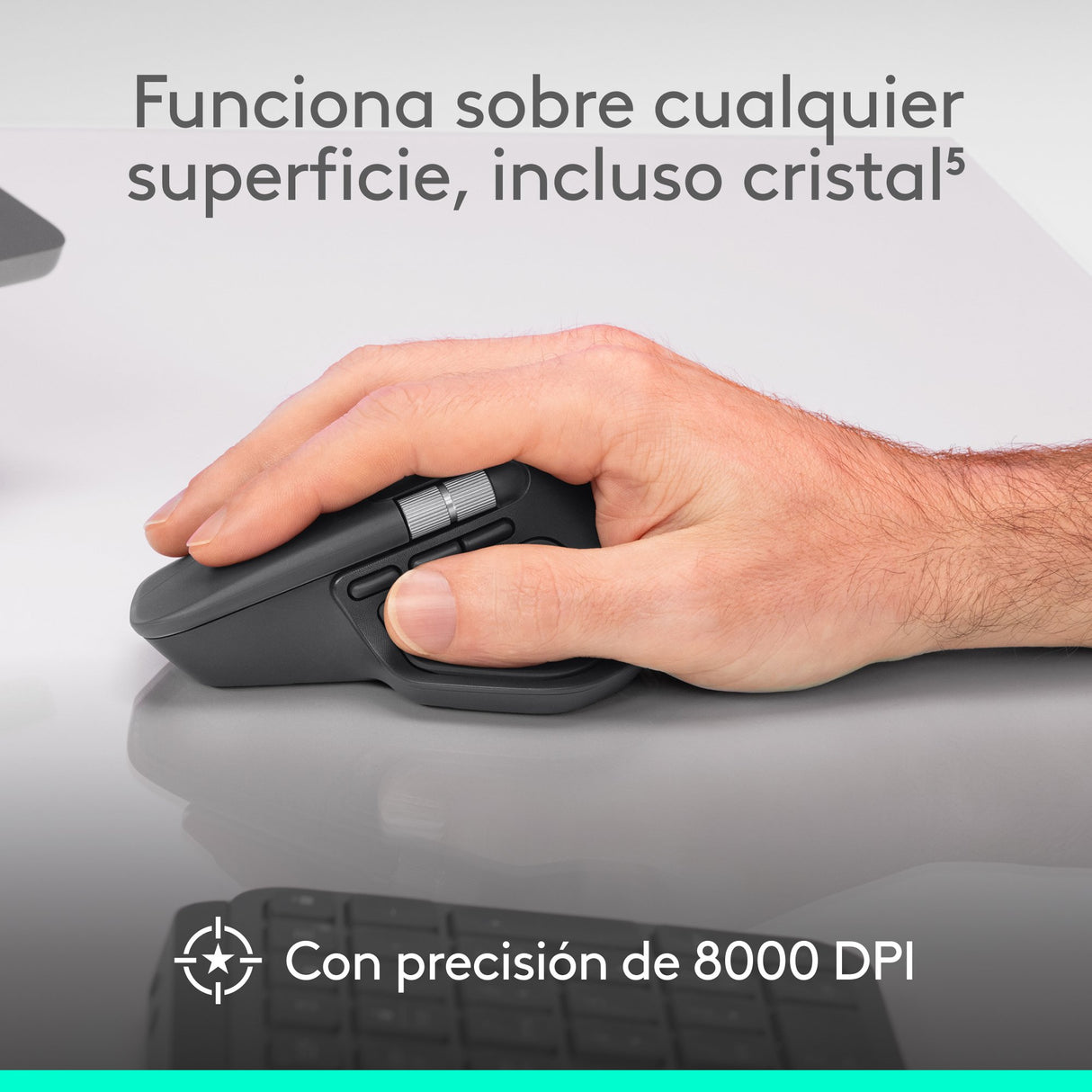 EAN 5099206133082 - Logitech MX Master 4 ratón Oficina mano derecha RF Wireless + Bluetooth Laser 8000 DPI imagen 19