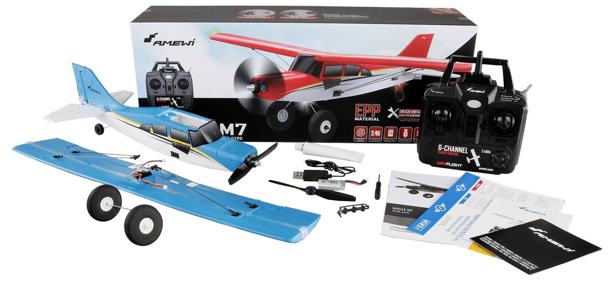 Amewi Rc Flugzeug Maule M7 Brushles 510mm 4-Kanal 3d 6g Azul