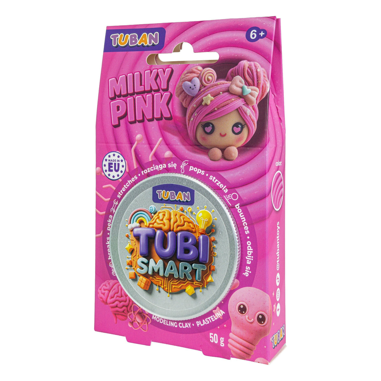Plastelina Tubi Smart - Milky Pink 50g