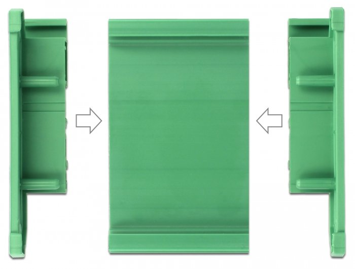 Delock Soporte De Placa De Circuito Para Carril Din De 5 Cm De Largo