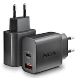 Cargador De Pared Gan Ngs Era 30w 1xusb Tipo-C 1xusb 30w