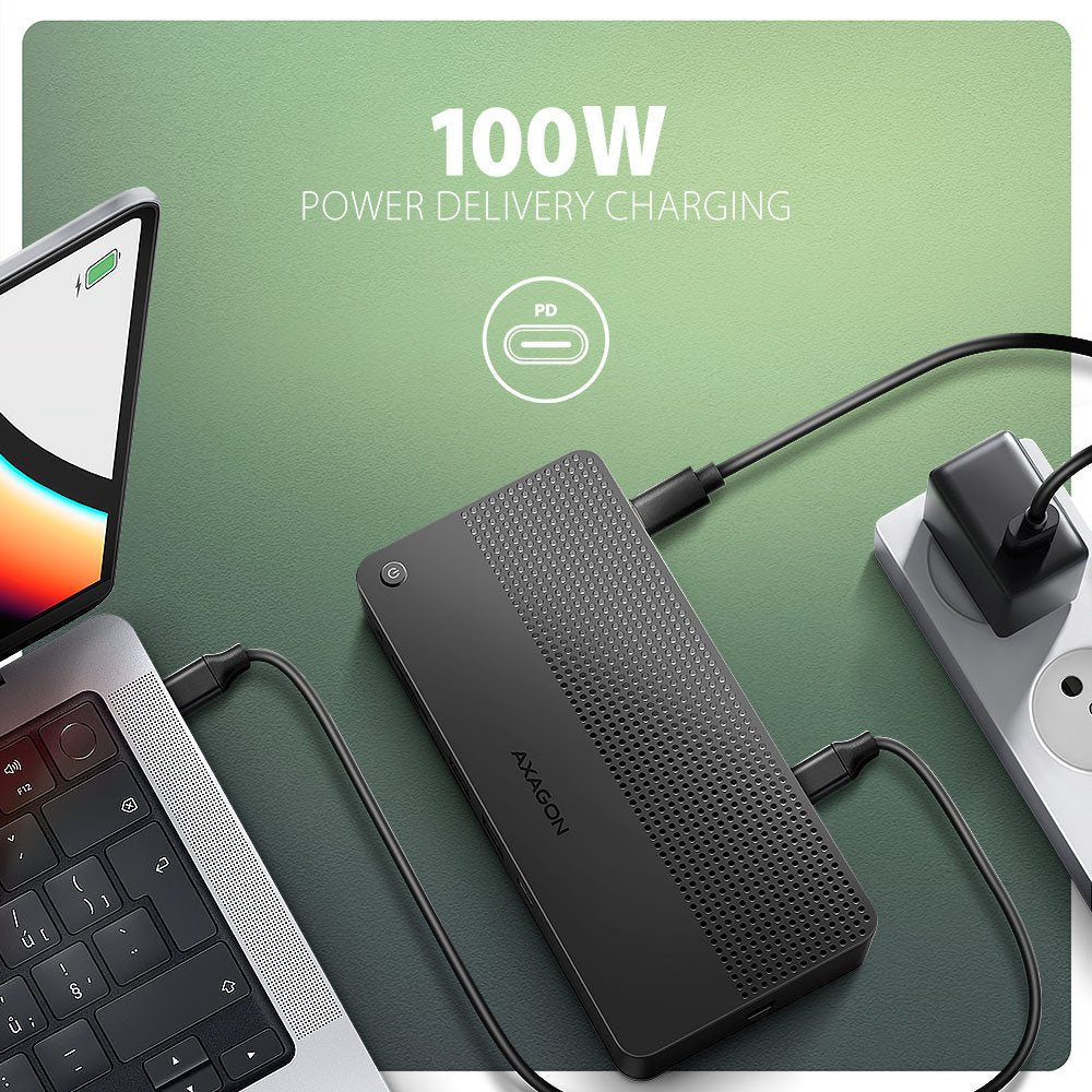 Hmc-U4 Hub Multiportátil Usb 12 En 1 Usb 4.0 40 Gbps Lan Hdmi Dp Pd Audio