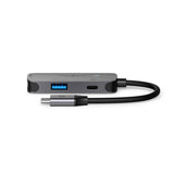 Nedis Ccgb64230gy01 Hub De Interfaz Usb 3.2 Gen 1 [3.1 Gen 1] Type-C 5000 Mbit/S Gris