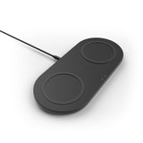 Base De Carga Inalámbrica Dual De Belkin 2x 10w Con Fuente De Alimentación, Negra