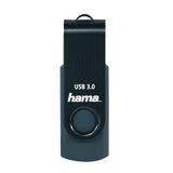 Hama Rotate Memoria Pendrive Usb 3.0 - 128gb De Capacidad - 90mb/S De Transferencia - Tapa Giratoria - Cuerpo Metalico