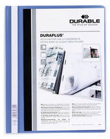 Carpeta Oferta Durable Duraplus Bolsillo Transparente Azul