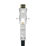 Aisens Cable Hdmi V2.0 Aoc Desmontable Premium Alta Velocidad / Hec 4k@60hz 4:4:4 18gbps, A/M-D/A/M, Negro, 40m