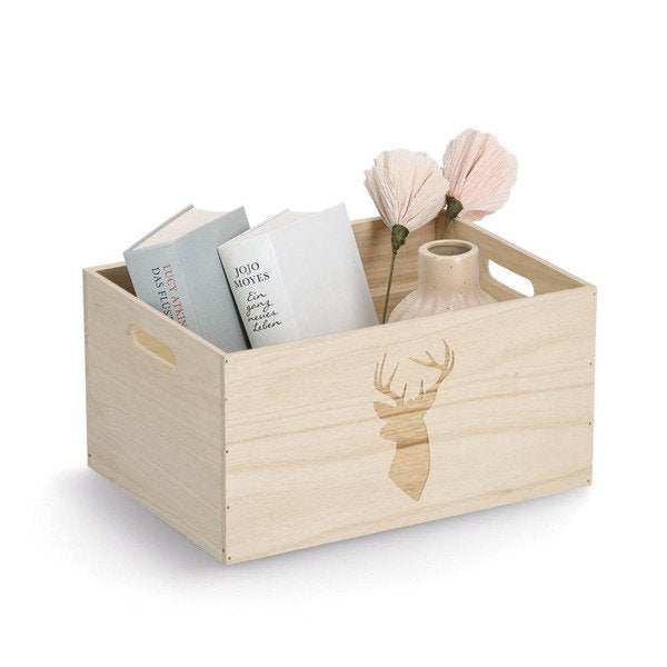 Zeller Caja De Almacenamiento Hirsch 35,0 X 25,0 X 18,0 Cm