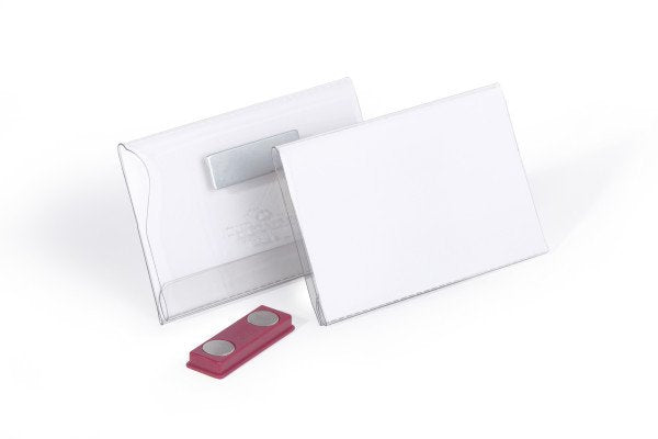 Placa Durable Con Imán 54x90mm Paquete De 25 Transp.