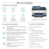Multifunción Recargable Hp Smart Tank 7306 Wifi  Dúplex  Blanca