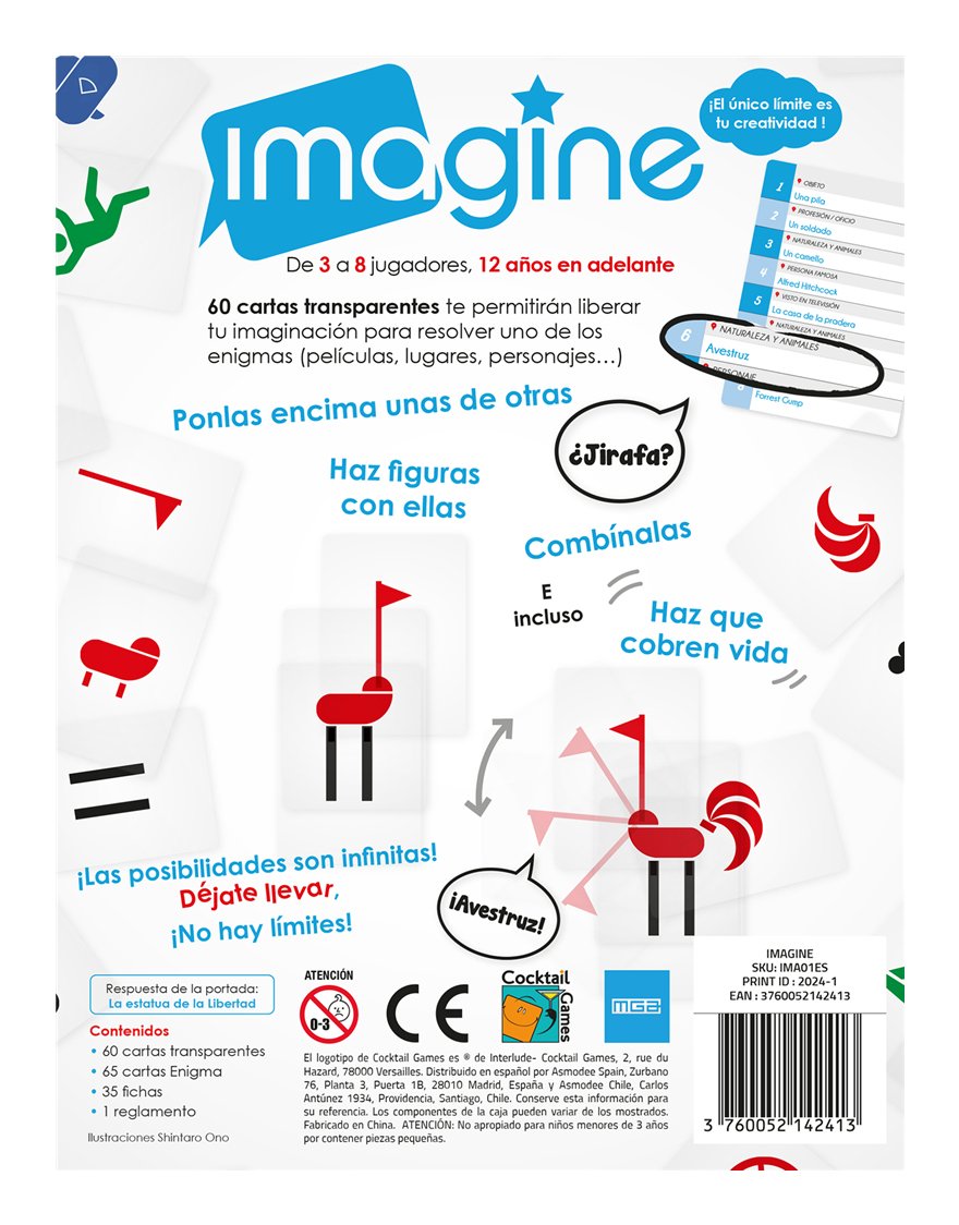 EAN 3760052142413 - Asmodee IMA01ES juego de tablero 30 min Juego de mesa imagen 4