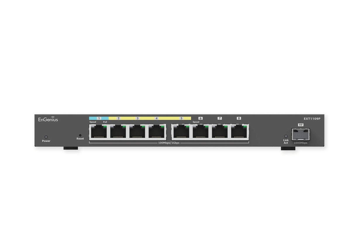 Engenius Ext1109p Switch L2 Gigabit Ethernet (10/100/1000) Energía Sobre Ethernet (Poe) Gris