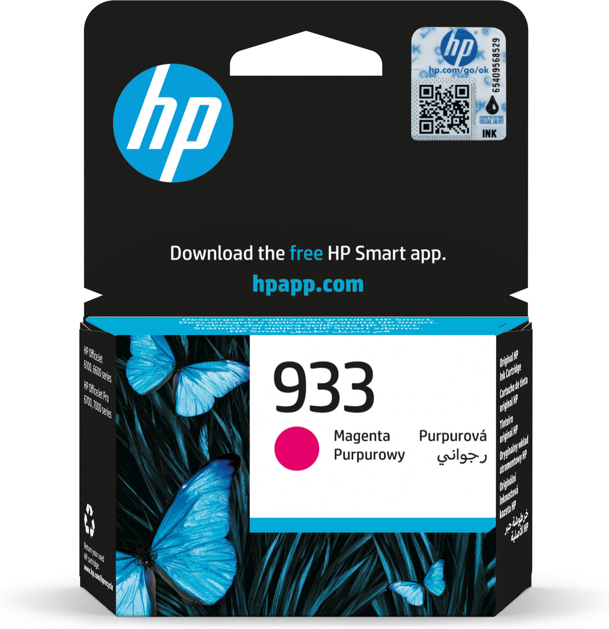 Hp Tinta Cn059ae No. 933 Magenta