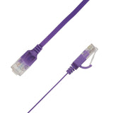 Flat U/Utp Cat6a Purple 4m Awg 34/7, Pvc, 1x4mm Utp-Fl6a-00400-Pu