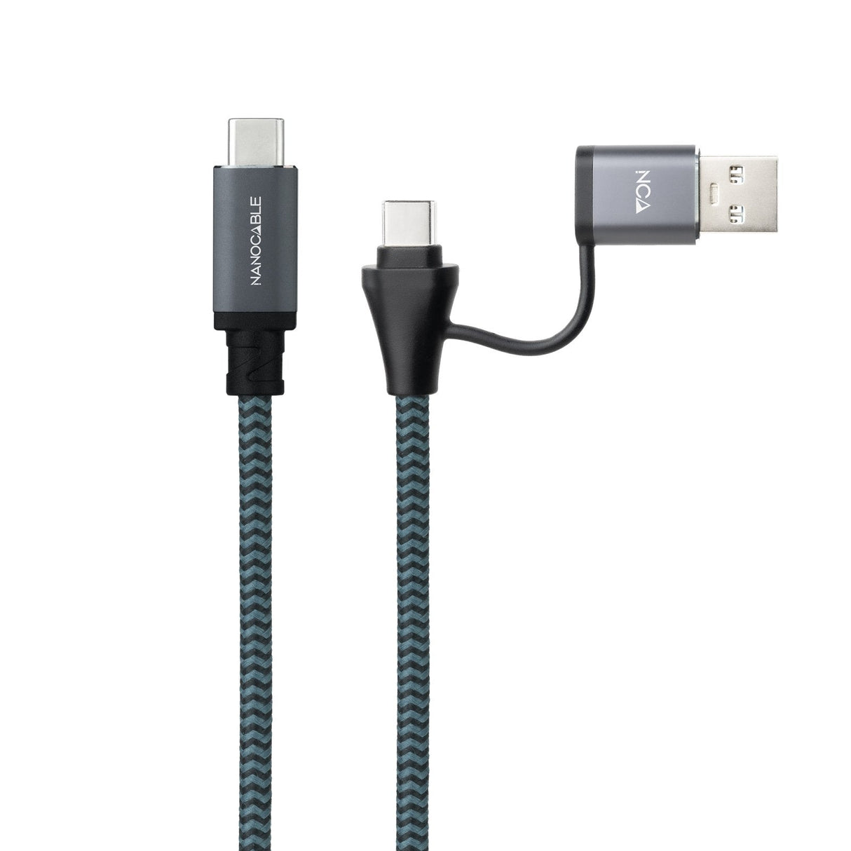 Cable Usb3.2 Gen2x2 100w,Usb-C+A/M-Usb-C/M,1m