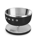 Smeg Ksc01blmww Báscula De Cocina Negro, Acero Inoxidable Encimera Alrededor Báscula Electrónica De Cocina