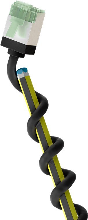 Goobay Cable Patch Ultraflexible Cat.8.1 Delgado, U/Ftp Negro, 2 Metros, Clavijas Extracortas 74354