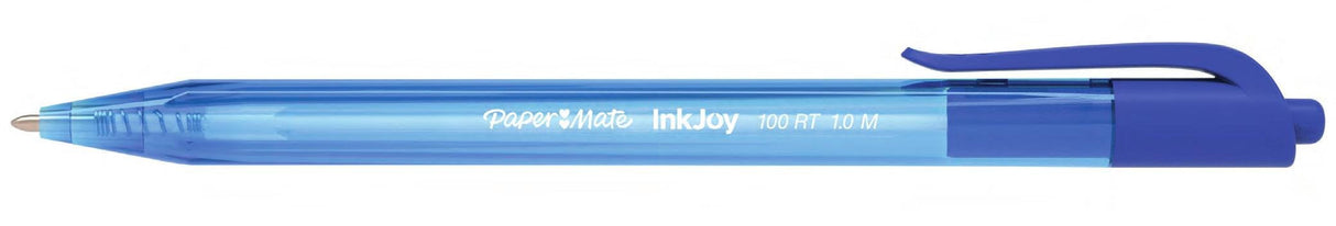Paper Mate Inkjoy 100 Bolígrafo Retráctil Triangular Azul -20u-