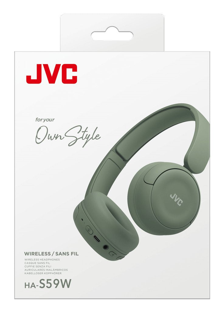 Auriculares  Jvc Ha-S59w  Inalámbrico Y Alámbrico Diadema Música/Uso Diario Usb Tipo C Bluetooth Verde