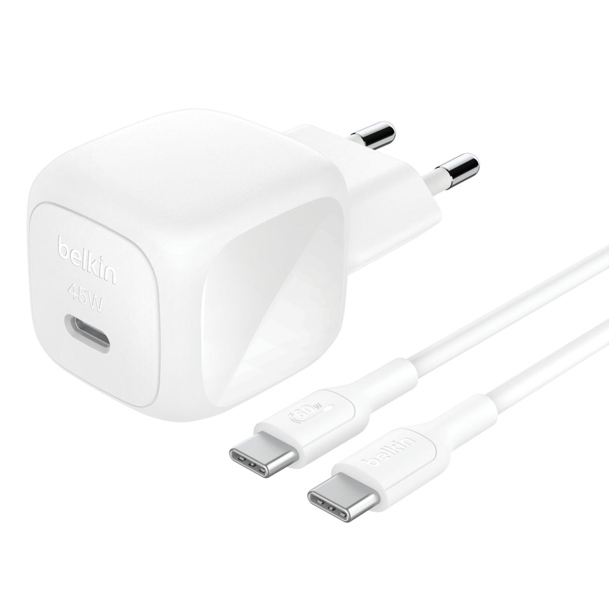 Belkin Boost Charge Usb-C 45w Pd Pps+Usb-C Kab.Ws Wca013kq1mwh-B6