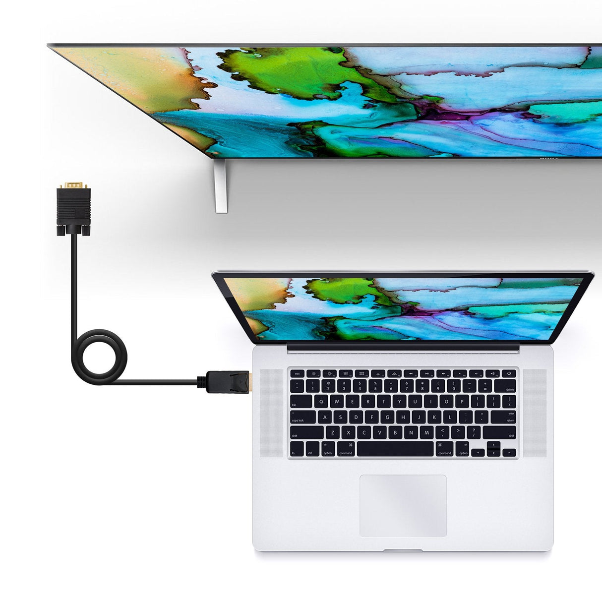 Nanocable Cable Conversor Displayport A Vga - Dp/M - Vga/M - 1 M - Negro