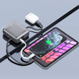 4smarts Powerbank Pocket Dual Cord 10000mah 22.5w, Spacegrau