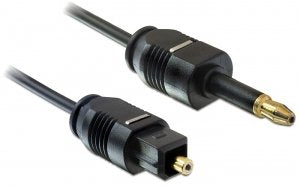 Delock 1m Toslink Cable De Audio Mini-Toslink Negro