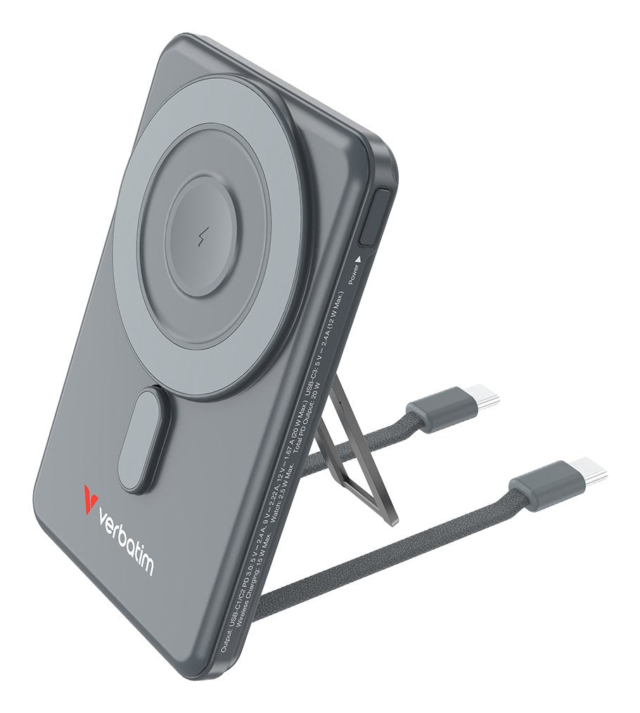 EAN 0023942322511 - Verbatim 32251 batería externa 5000 mAh Cargador inalámbrico Gris imagen 1