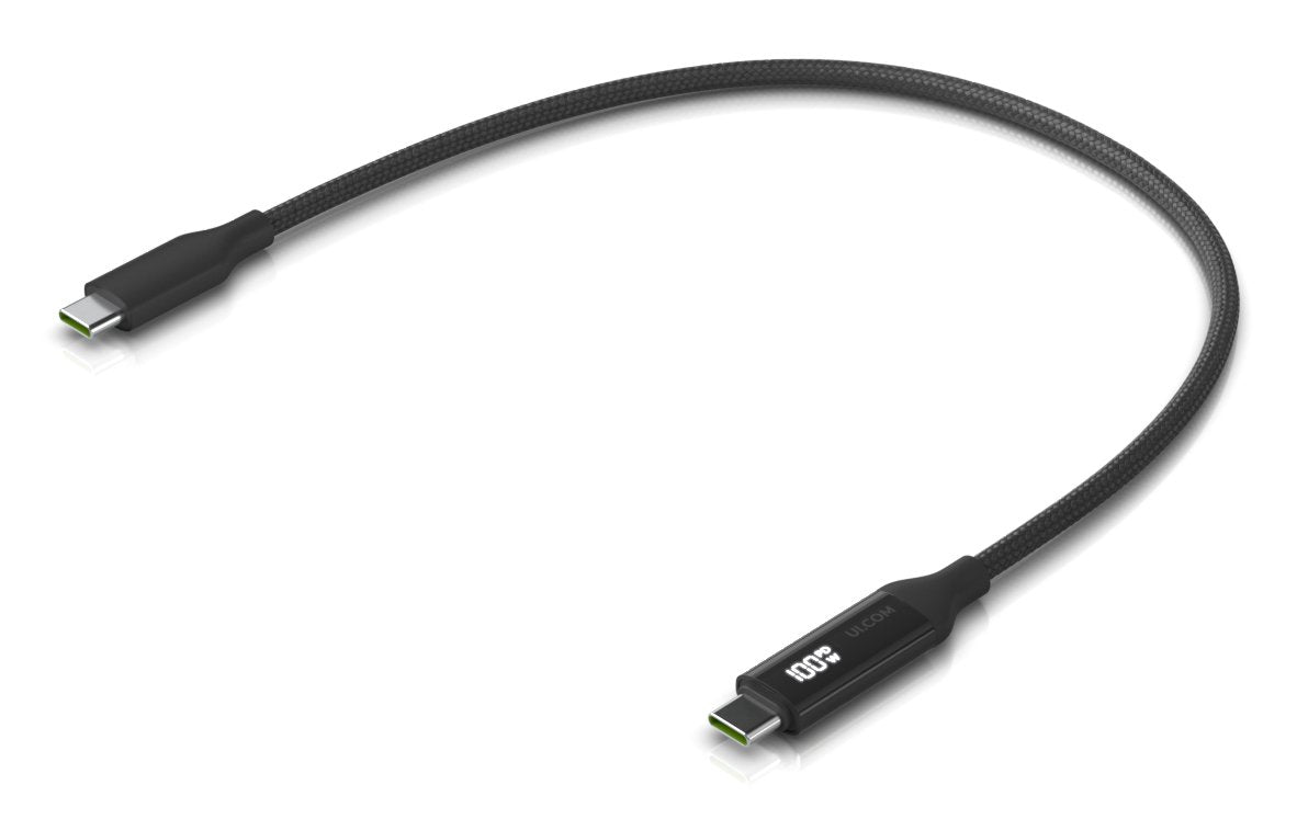 Braided Power And Data Cable  With A Double-Sided Charge