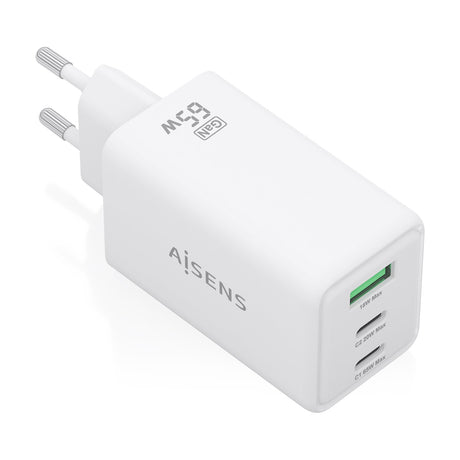 EAN 8435739903940 - AISENS ASCH-65W3P072-W cargador de dispositivo móvil Cámara digital, GPS, Teléfono móvil, Portátil, Smart imagen 1