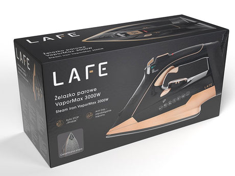 EAN 5907512875643 - Lafe VaporMax Plancha a vapor Suela de cerámica 3000 W Negro, Oro rosa imagen 12