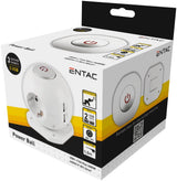 Entac Meckdosenball 3fach Con Usb 1,5m Schalter Blanco
