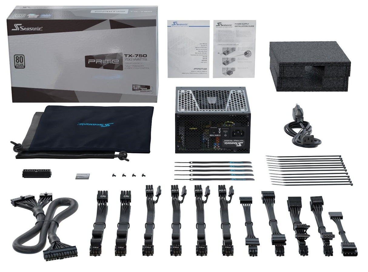 EAN 4711173874133 - Seasonic PRIME-TX-750 unidad de fuente de alimentación 750 W 20+4 pin ATX ATX Negro imagen 8