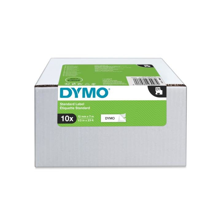 Dymo Cinta Lm D1 Multipack 12mmx7mvalue Pack (S0720530 10 Rollos) Negro/Blanco