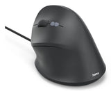 Hama Ecm-500l Raton Optico Vertical Para Zurdos 1800dpi - Cable 180cm - Ergonomico - Silencioso - 7 Botones -