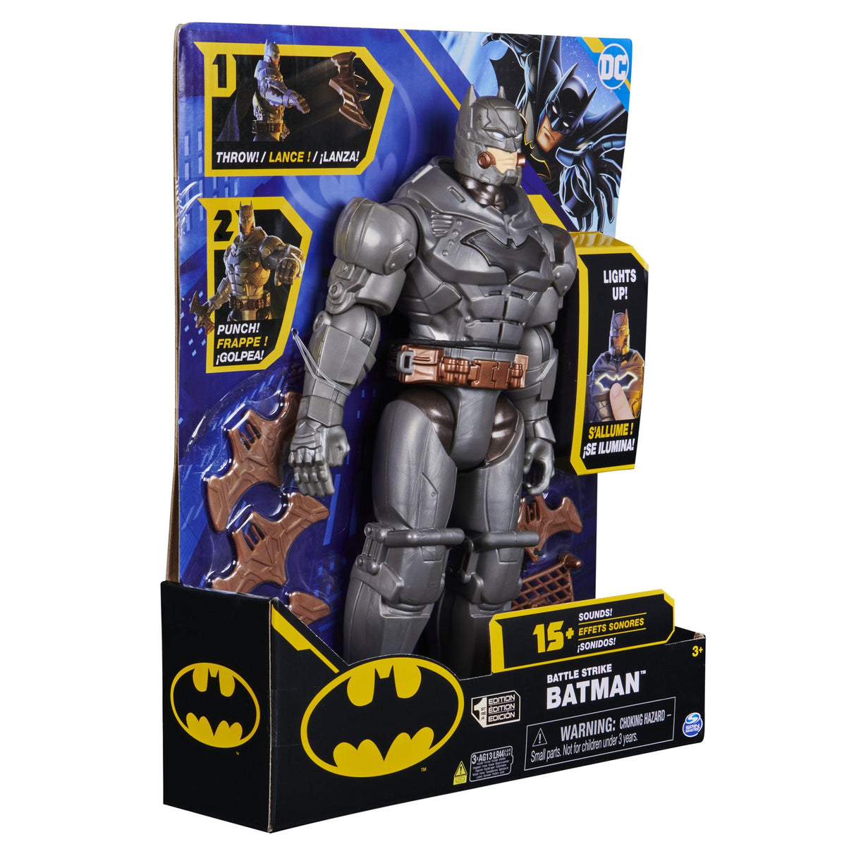 Figura De Minijuego Spin Master Batman 30cm Deluxe-Actionfigur Mit Schlag- Und Wurffunktion, Spielfigur 6064833
