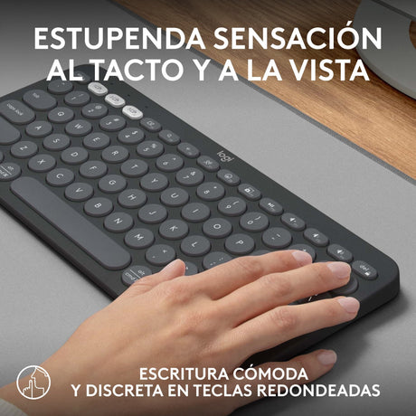 EAN 5099206111127 - Logitech 920-011827 teclado Universal RF Wireless + Bluetooth QWERTY Español Grafito imagen 10