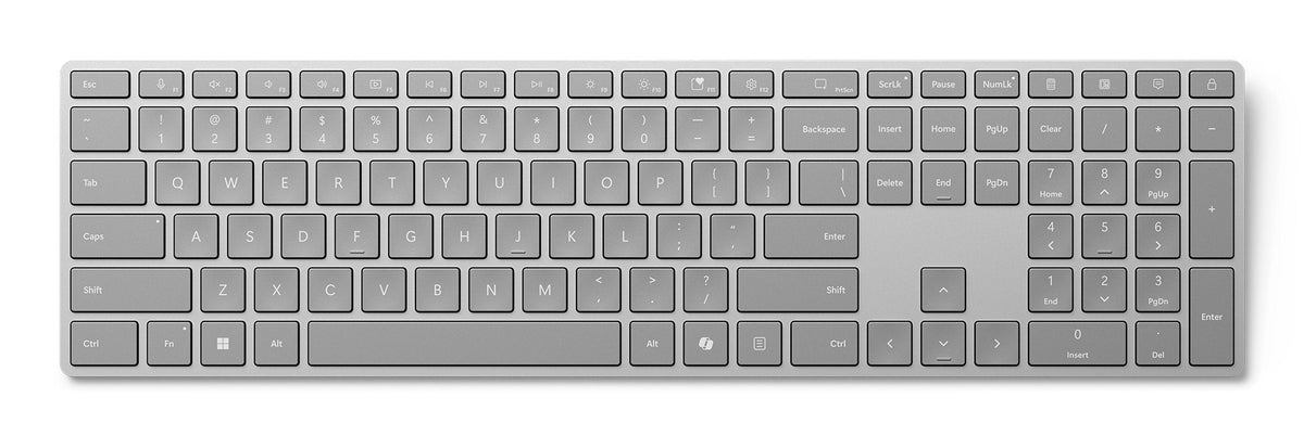Surface Keyboard Gray Copilot Azerty Be Azerty Be
