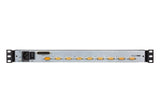 Consola Lcd Dual Rail Con Switch Kvm Integrado Vga Ps/2-Usb De 8 Puertos (Teclado Ingles Usa)