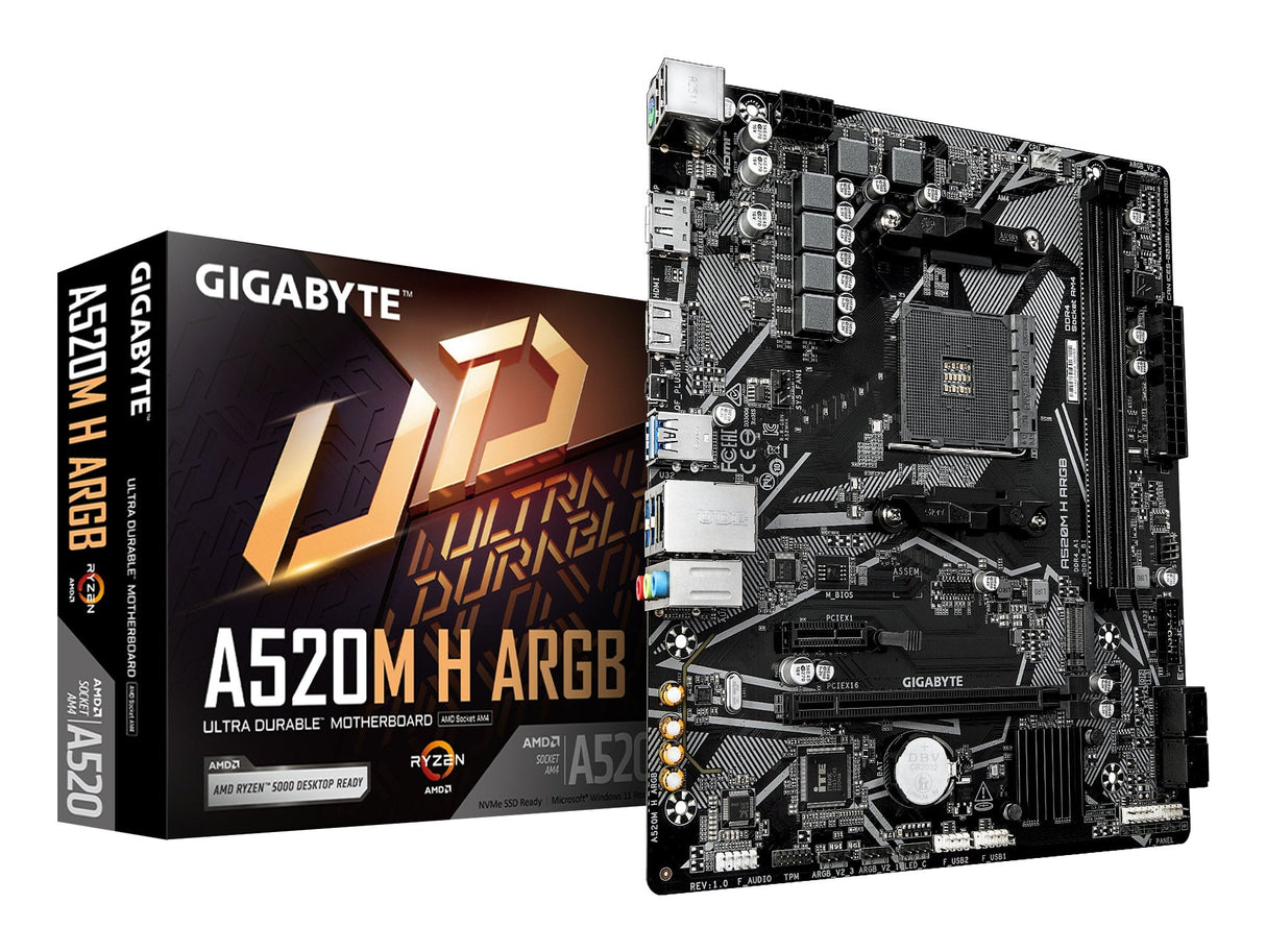Placa Base Gigabyte A520m H Argb Am4 1xhdmi A520m H Argb