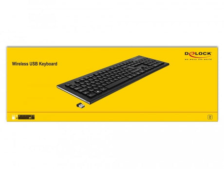 EAN 4043619126712 - DeLOCK 12671 teclado Oficina RF inalámbrico QWERTZ Alemán Negro imagen 4